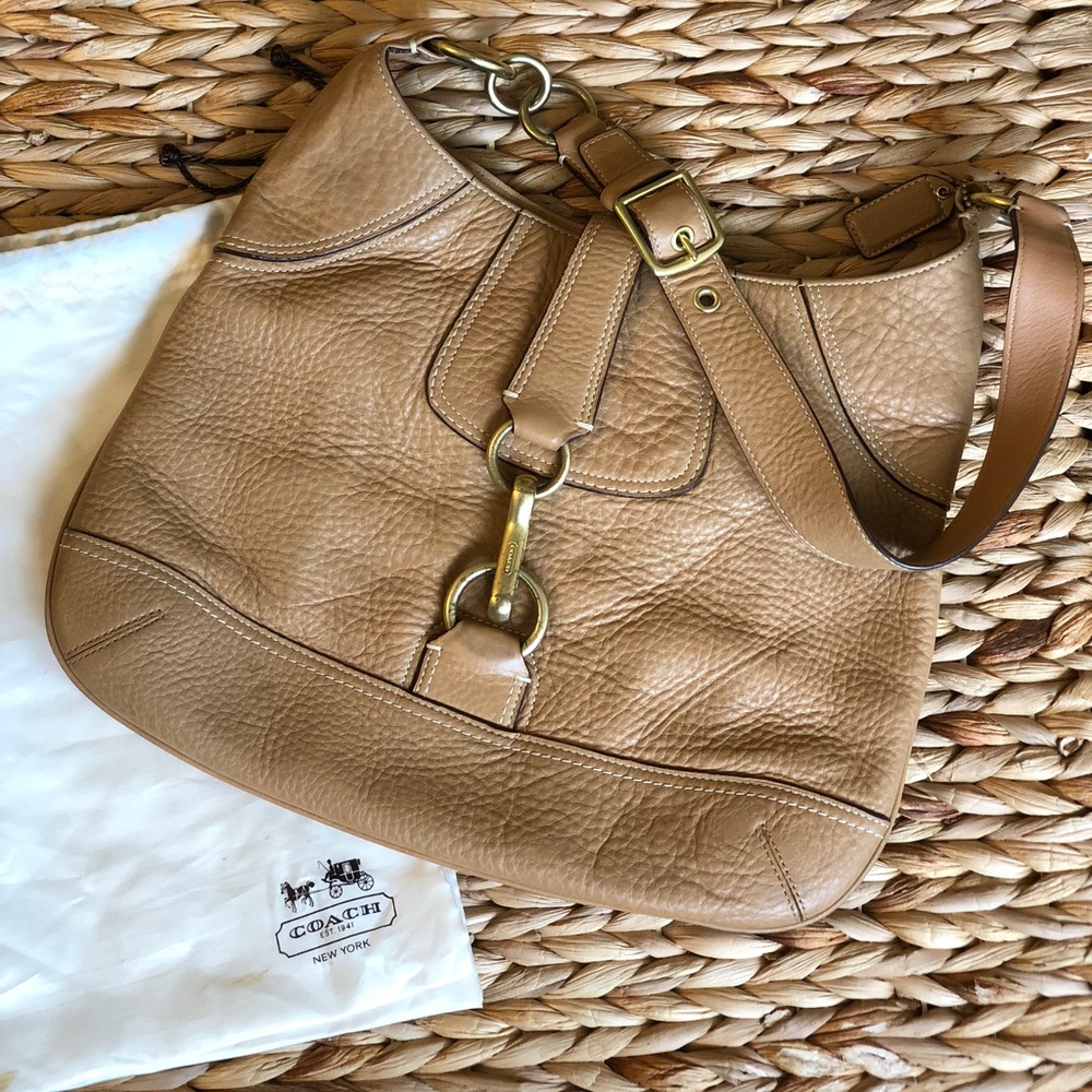 Coach Pebbled Leather Shoulder Bag